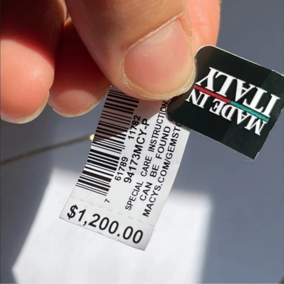 Blue&White Flower 14K Gold Made in Italy Necklace - Picture 6 of 6